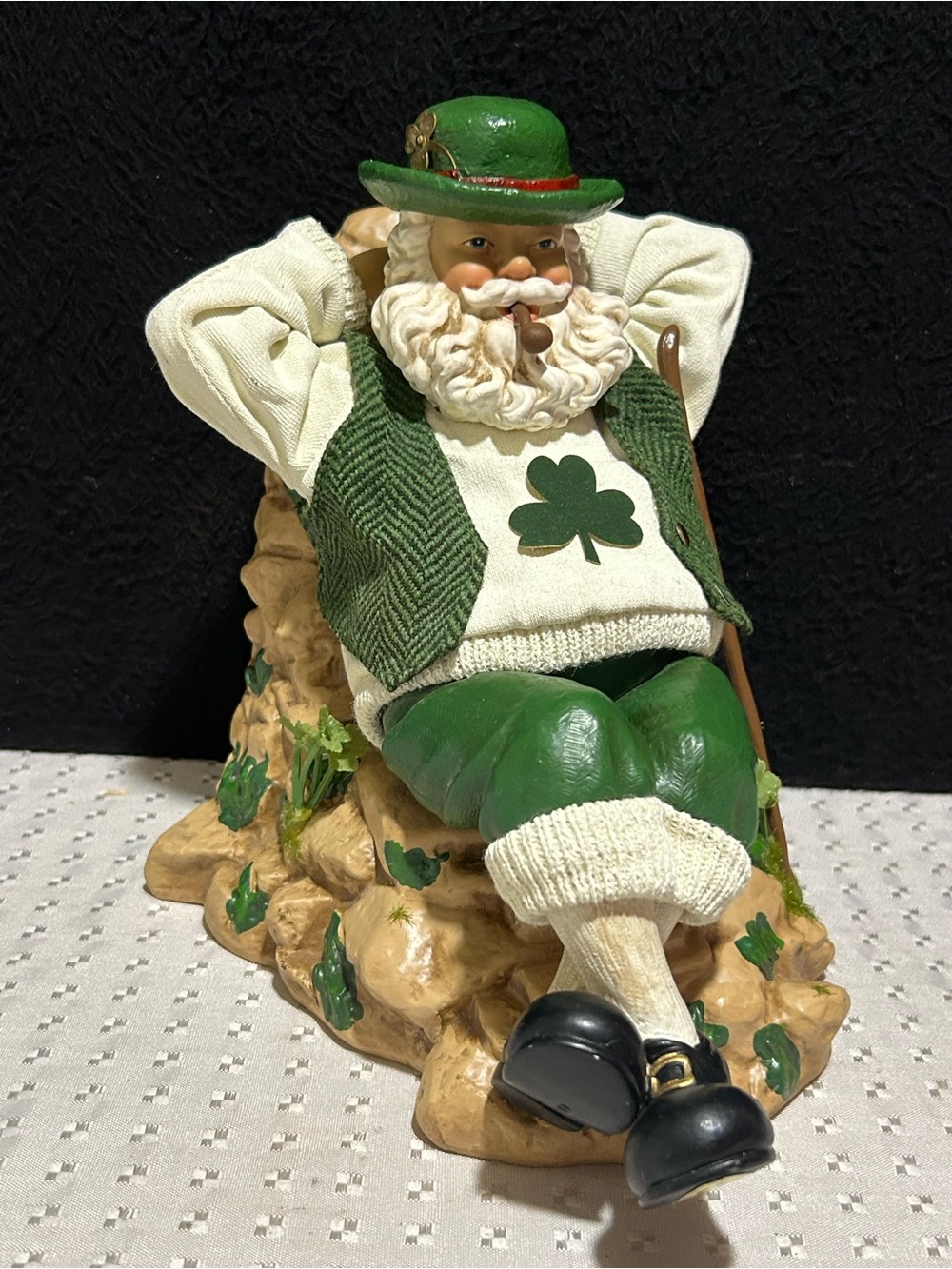 Clothtique Possible Dreams Music Box Schanachie Irish Celtic Santa Claus 713275